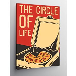 Kanvas Tablo Pizza Ve Yaşam 70x100 cm