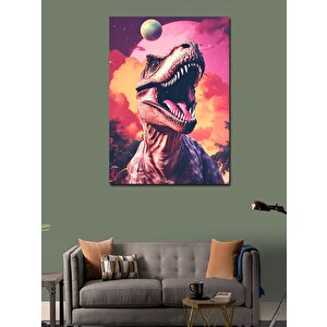 Kanvas Tablo Kükreyen Dinazor 70x100 cm