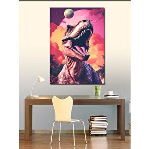 Kanvas Tablo Kükreyen Dinazor 70x100 cm
