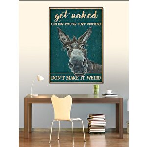 Kanvas Tablo Tuhaf Eşek Kafası 50x70 cm