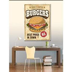 Kanvas Tablo Hamburger 70x100 cm