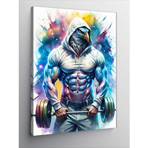 Kanvas Tablo Halter Kaldıran Kartal 50x70 cm