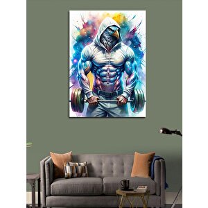Kanvas Tablo Halter Kaldıran Kartal 50x70 cm