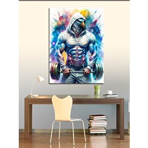 Kanvas Tablo Halter Kaldıran Kartal 50x70 cm