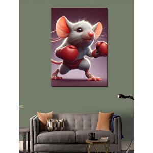 Kanvas Tablo Boksör Fare 70x100 cm
