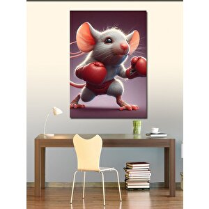 Kanvas Tablo Boksör Fare 70x100 cm