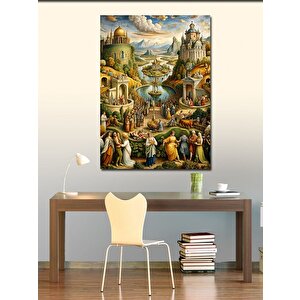 Kanvas Tablo Ütopik Dünya 100x140 cm