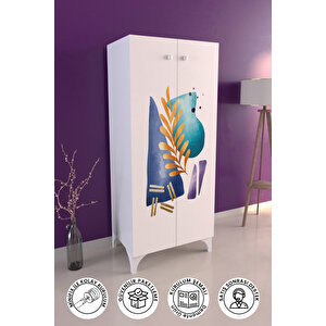 Harmony 3 Raflı Çok Amaçlı Dolap Mutfak Salon Banyo Ofis Salon Dolabı Beyaz