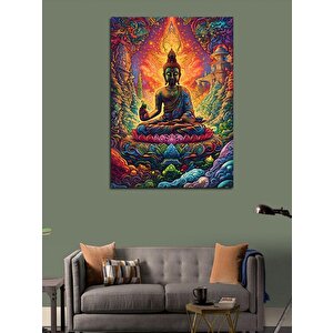 Kanvas Tablo Renkli Buda 100x140 cm