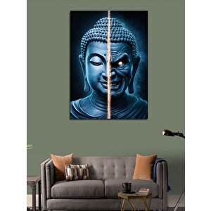 Kanvas Tablo İyi Ve Kötü Buda 50x70 cm