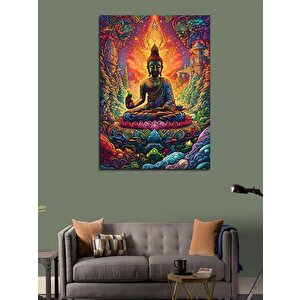 Kanvas Tablo Renkli Buda 50x70 cm
