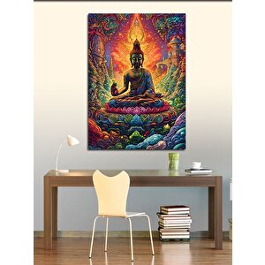 Kanvas Tablo Renkli Buda 50x70 cm