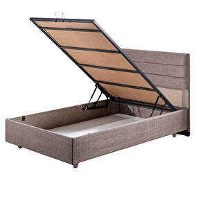 Sofia Tek Kişilik Baza Başlık İkili Set Kahve