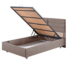 Viyana Tek Kişilik Baza Başlık Comfort Yatak Seti Kahve 90x200 cm
