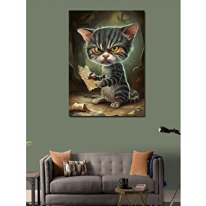 Kanvas Tablo Mahkum Kedinin Anıları 50x70 cm