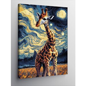 Kanvas Tablo Van Gogh'un Gecesindeki Zürafa