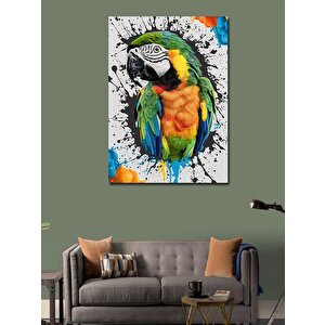 Kanvas Tablo Renkli Papağan 70x100 cm