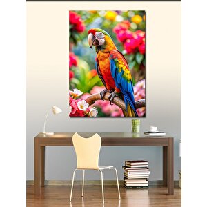 Kanvas Tablo Daldaki Papağan 100x140 cm