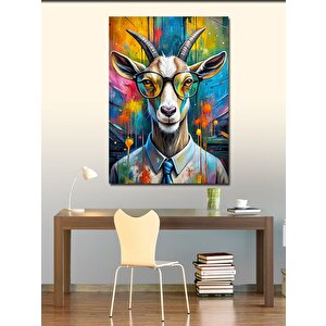 Kanvas Tablo Beyaz Yakalı Keçi 70x100 cm