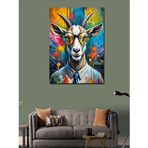 Kanvas Tablo Beyaz Yakalı Keçi 100x140 cm