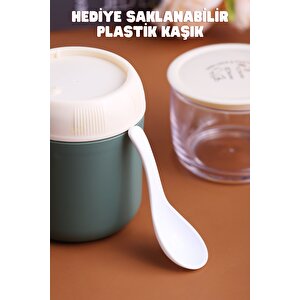 Vagonlife 800ml Mini Boy Lunchbox Yeni Koleksiyon İki Katlı Paslanmaz Çelik Sefer Tası Yemek Kutusu Yeşil