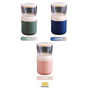 Vagonlife 800ml Mini Boy Lunchbox Yeni Koleksiyon İki Katlı Paslanmaz Çelik Sefer Tası Yemek Kutusu Yeşil