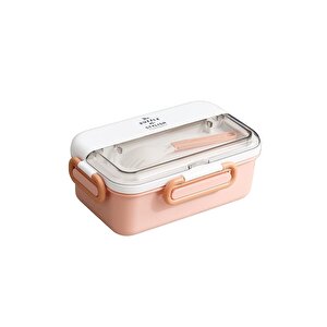 Bento 900ml Lunchbox Yeni Koleksiyon 1 Katlı 3 Bölmeli Çelik Sefer Tası Yemek Kutusu