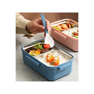 Vagonlife Bento 900ml Lunchbox Yeni Koleksiyon 1 Katlı 3 Bölmeli Çelik Sefer Tası Yemek Kutusu