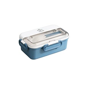 Bento 900ml Lunchbox Yeni Koleksiyon 1 Katlı 3 Bölmeli Çelik Sefer Tası Yemek Kutusu