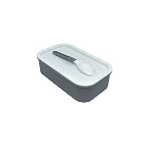 Bento 800ml Lunchbox Yeni Koleksiyon Tek Katlı Tek Bölmeli Çelik Sefer Tası Yemek Kutusu Lacivert