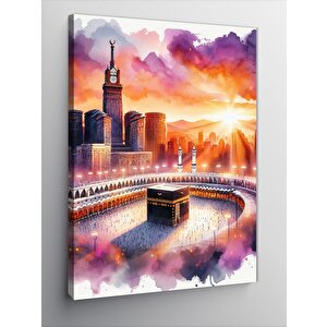 Kanvas Tablo Gün Batımı Ve Kabe 50x70 cm