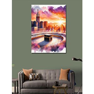 Kanvas Tablo Gün Batımı Ve Kabe 50x70 cm