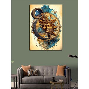 Kanvas Tablo Güneş Ve Ay 70x100 cm