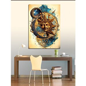 Kanvas Tablo Güneş Ve Ay 70x100 cm