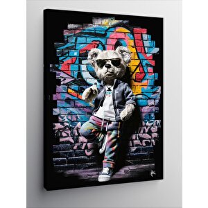 Kanvas Tablo Güneş Gözlüklü Ayı 70x100 cm