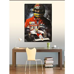 Kanvas Tablo Formula F1 Ayrton Senna 50x70 cm