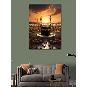 Kanvas Tablo Gün Batımı Kabe 100x140 cm
