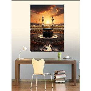Kanvas Tablo Gün Batımı Kabe 100x140 cm