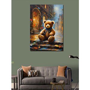 Kanvas Tablo Oyuncak Ayı Pastel 70x100 cm