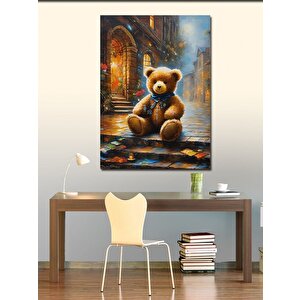 Kanvas Tablo Oyuncak Ayı Pastel 70x100 cm
