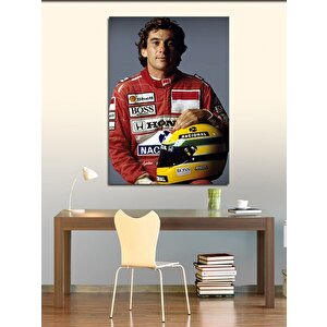 Kanvas Tablo Ayrton Senna Formula 1 70x100 cm
