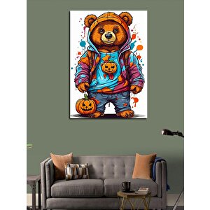 Kanvas Tablo Kapşonlu Ayı 70x100 cm