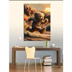 Kanvas Tablo Koşan Ayı 50x70 cm