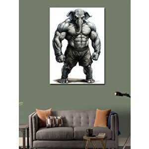 Kanvas Tablo Vücut Çalışan Fil 70x100 cm