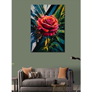 Kanvas Tablo Kırmızı Gül 70x100 cm