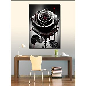 Kanvas Tablo Kanayan Siyah Gül 70x100 cm
