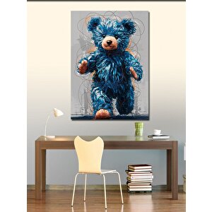 Kanvas Tablo Mavi Oyunca Ayı 70x100 cm