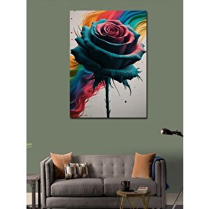 Kanvas Tablo Renkli Gül 70x100 cm