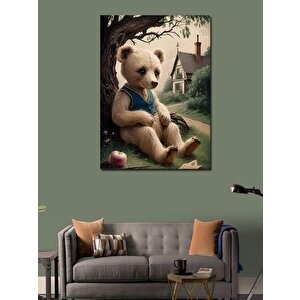 Kanvas Tablo Ağaçta Dinlenen Kahverengi Ayı 50x70 cm