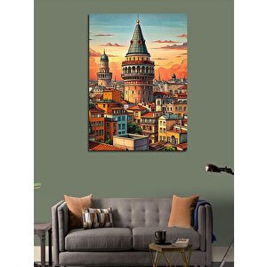 Kanvas Tablo Galata Kulesi 100x140 cm